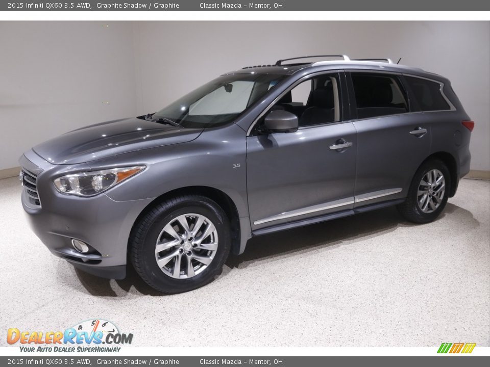 2015 Infiniti QX60 3.5 AWD Graphite Shadow / Graphite Photo #3