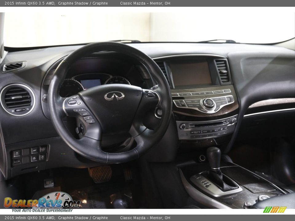 2015 Infiniti QX60 3.5 AWD Graphite Shadow / Graphite Photo #6