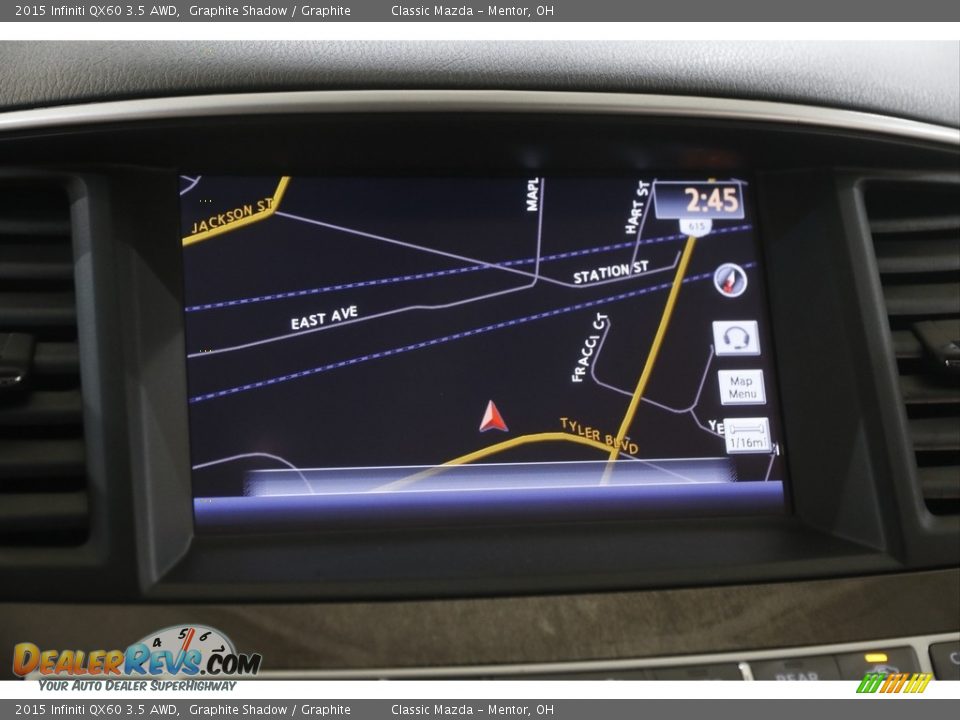 2015 Infiniti QX60 3.5 AWD Graphite Shadow / Graphite Photo #10