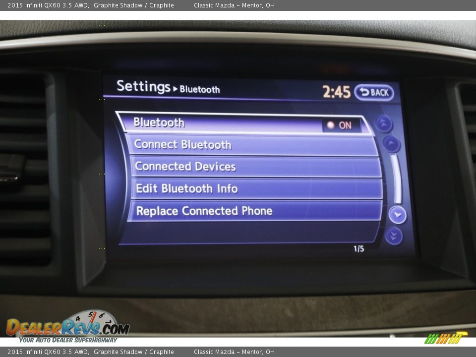 2015 Infiniti QX60 3.5 AWD Graphite Shadow / Graphite Photo #12