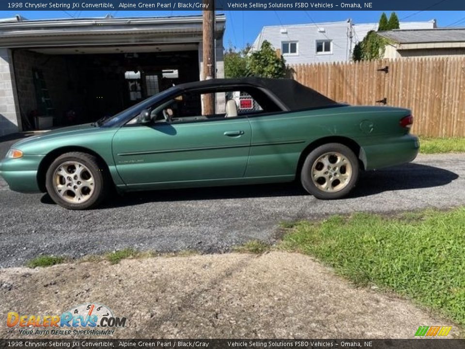 Alpine Green Pearl 1998 Chrysler Sebring JXi Convertible Photo #1