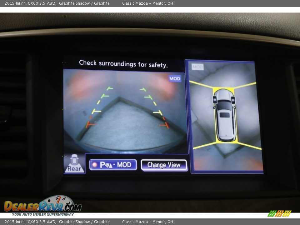 2015 Infiniti QX60 3.5 AWD Graphite Shadow / Graphite Photo #13