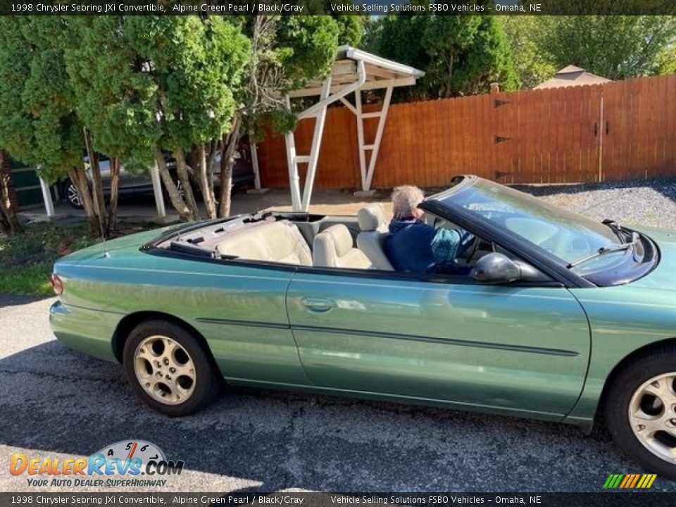 1998 Chrysler Sebring JXi Convertible Alpine Green Pearl / Black/Gray Photo #2