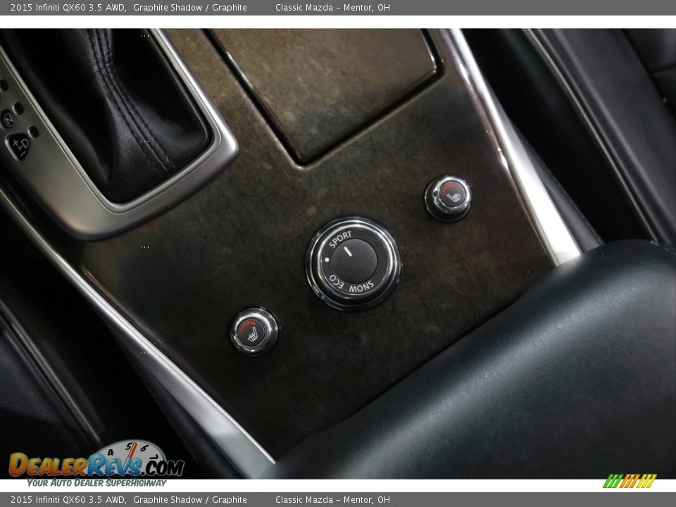 2015 Infiniti QX60 3.5 AWD Graphite Shadow / Graphite Photo #16