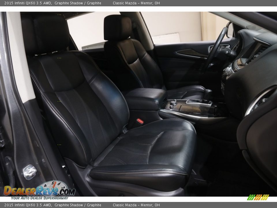 2015 Infiniti QX60 3.5 AWD Graphite Shadow / Graphite Photo #17