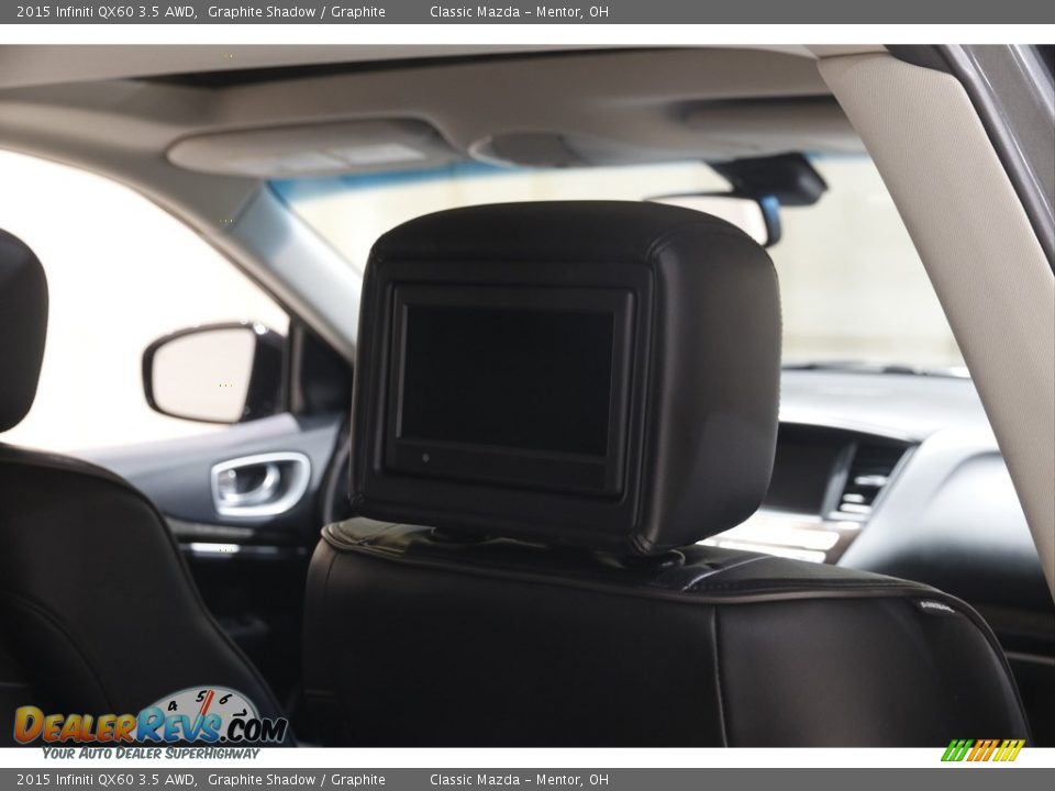 2015 Infiniti QX60 3.5 AWD Graphite Shadow / Graphite Photo #19