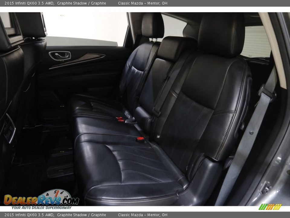 2015 Infiniti QX60 3.5 AWD Graphite Shadow / Graphite Photo #20