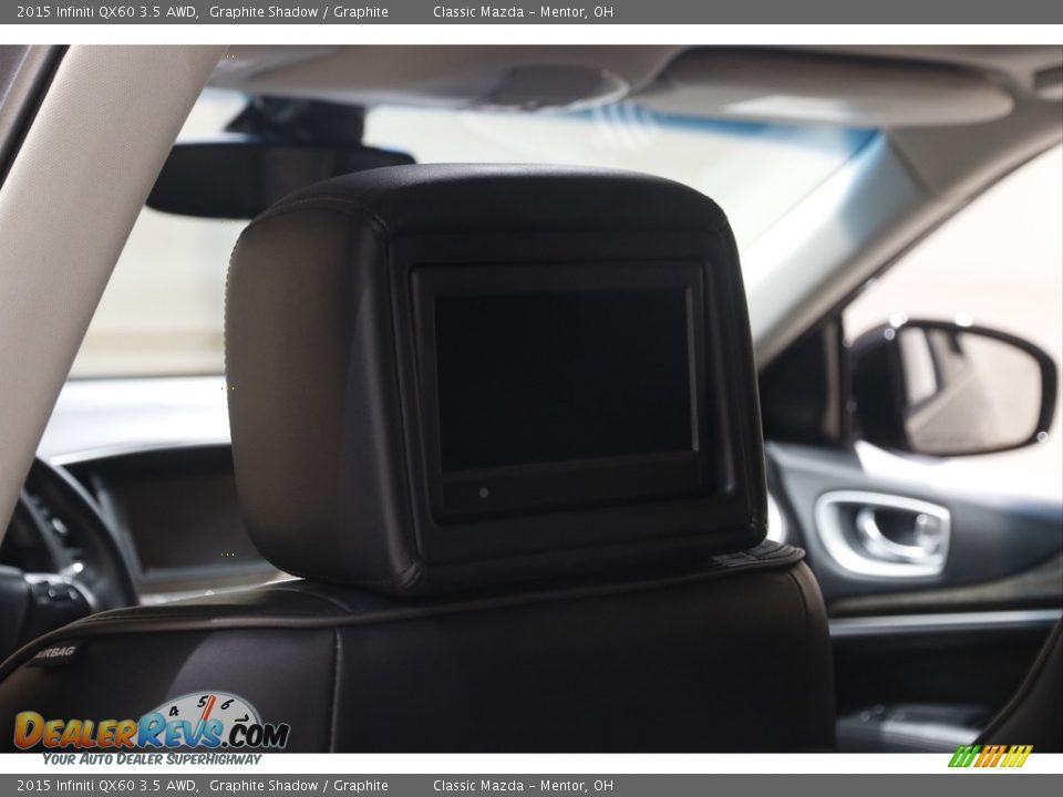 2015 Infiniti QX60 3.5 AWD Graphite Shadow / Graphite Photo #21