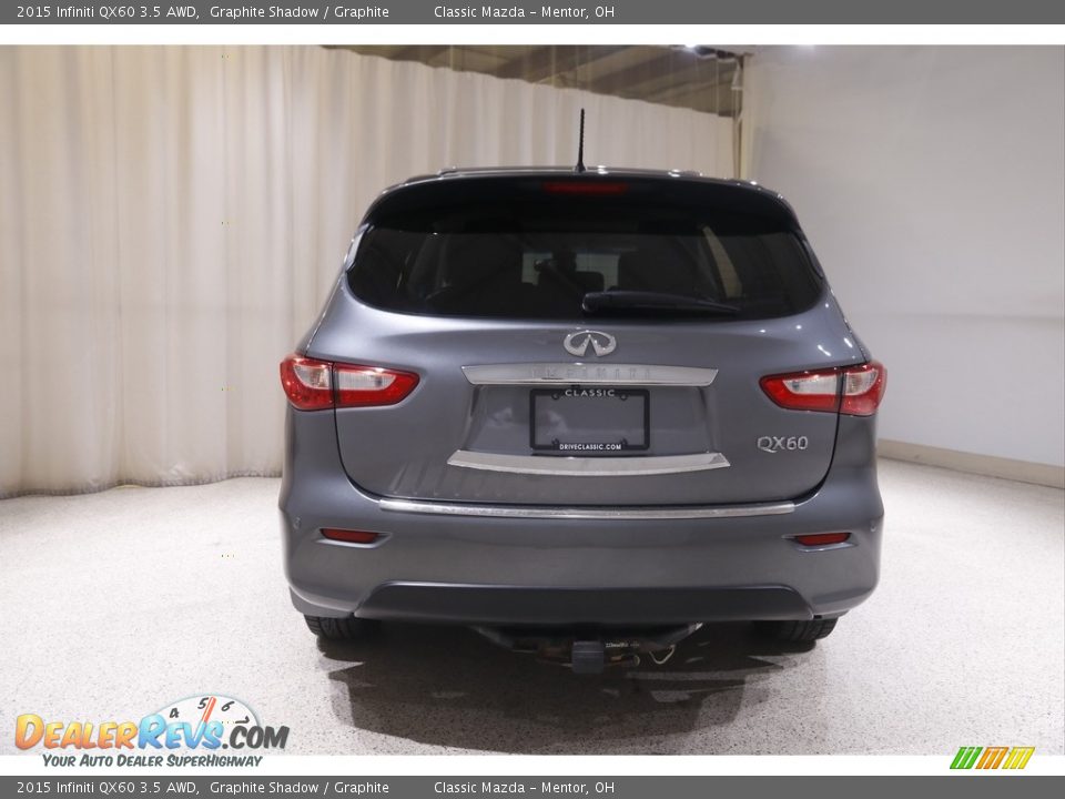2015 Infiniti QX60 3.5 AWD Graphite Shadow / Graphite Photo #23