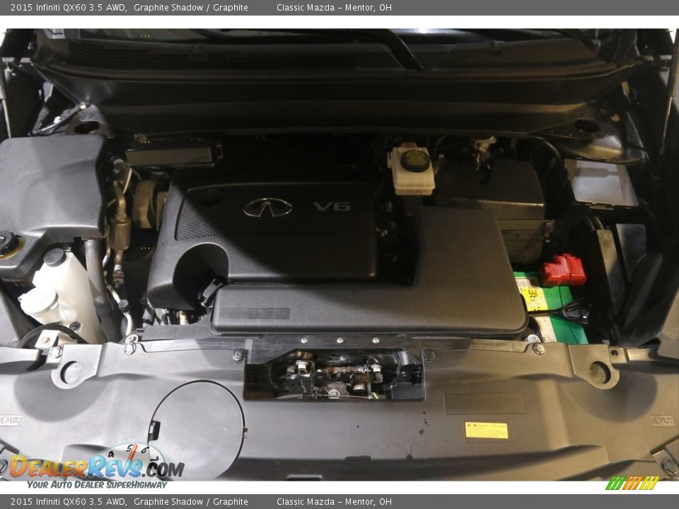 2015 Infiniti QX60 3.5 AWD Graphite Shadow / Graphite Photo #24
