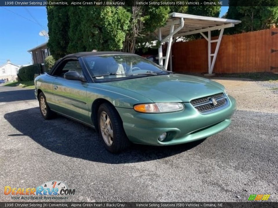 Alpine Green Pearl 1998 Chrysler Sebring JXi Convertible Photo #13