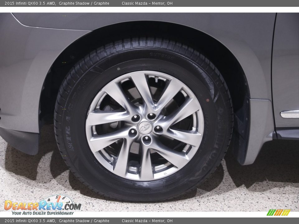 2015 Infiniti QX60 3.5 AWD Graphite Shadow / Graphite Photo #25