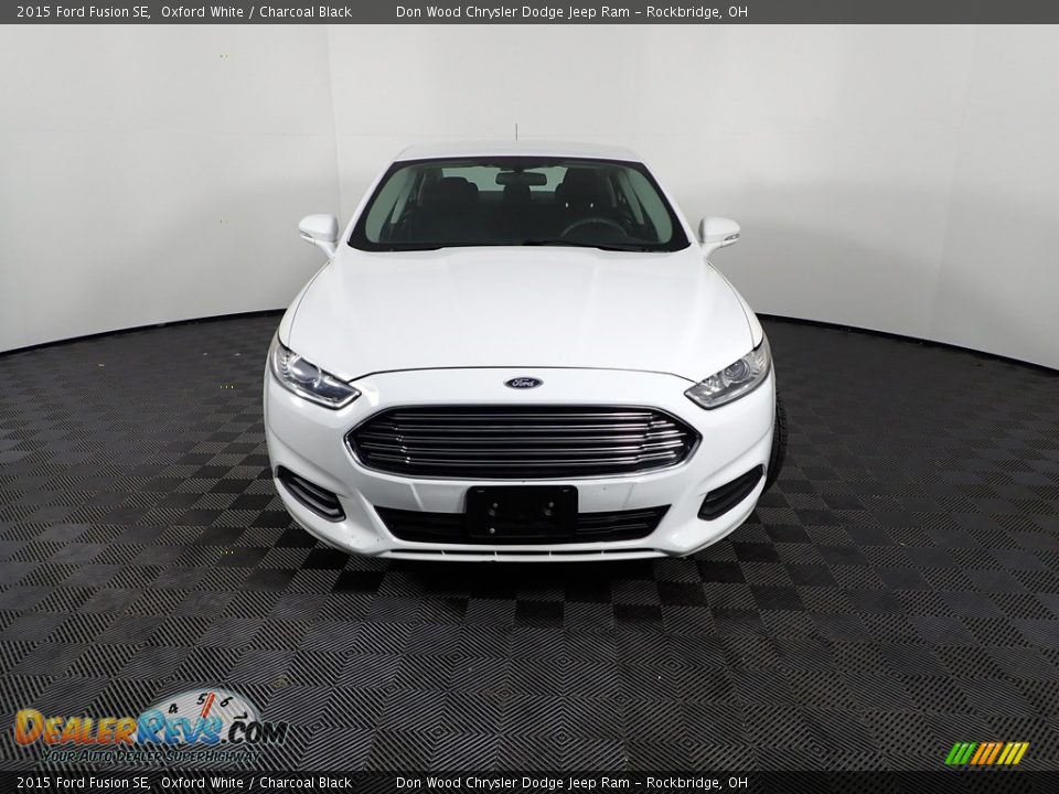 2015 Ford Fusion SE Oxford White / Charcoal Black Photo #3