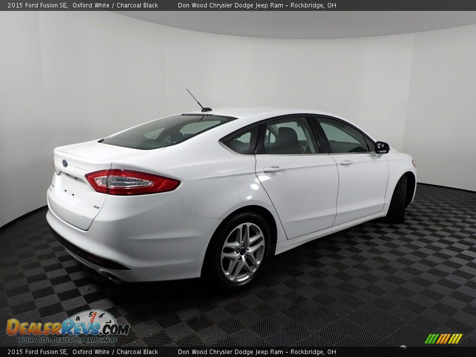 2015 Ford Fusion SE Oxford White / Charcoal Black Photo #9