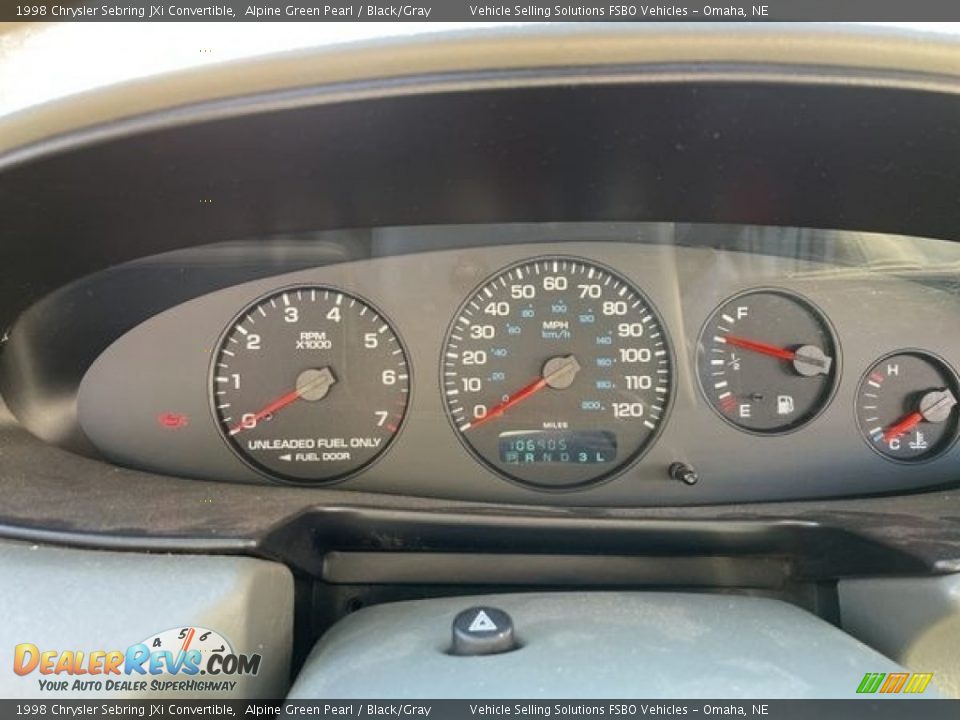 1998 Chrysler Sebring JXi Convertible Gauges Photo #23