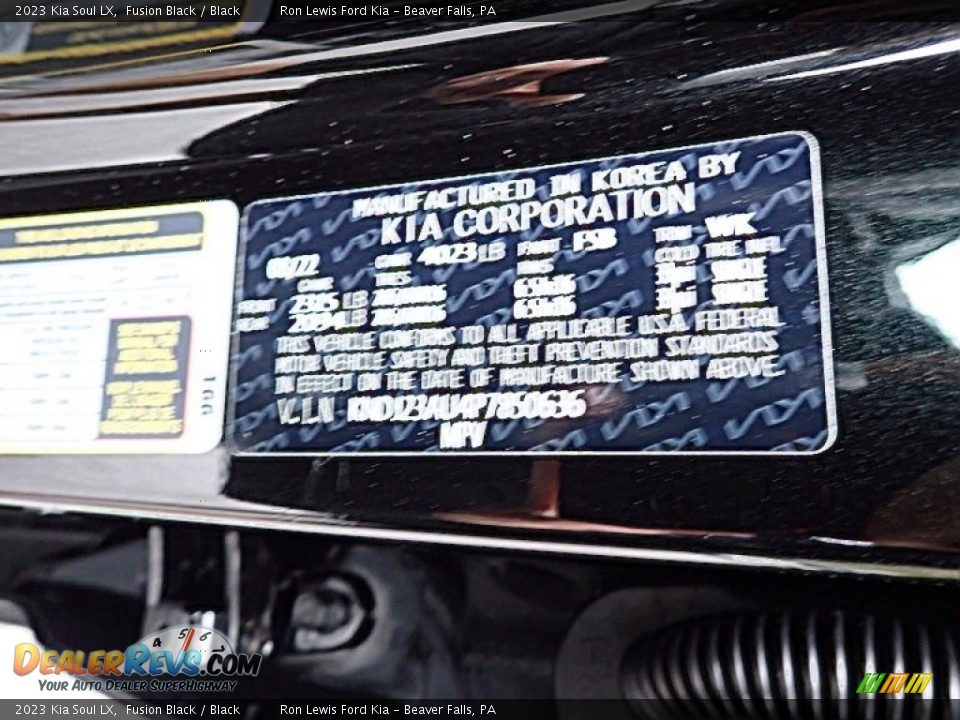 2023 Kia Soul LX Fusion Black / Black Photo #20