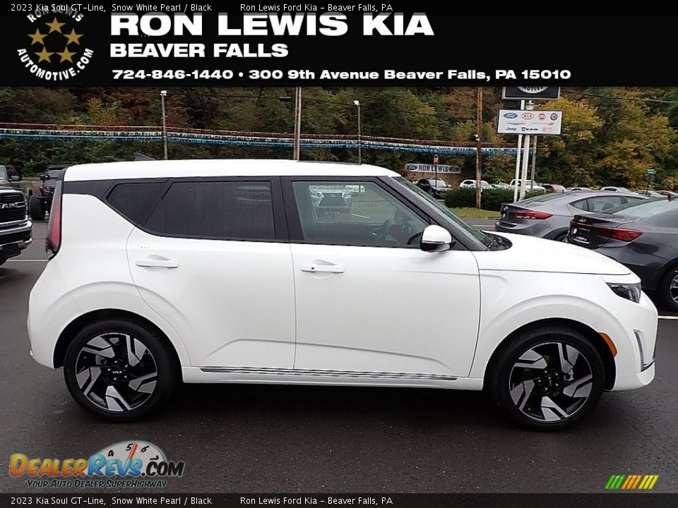 2023 Kia Soul GT-Line Snow White Pearl / Black Photo #1