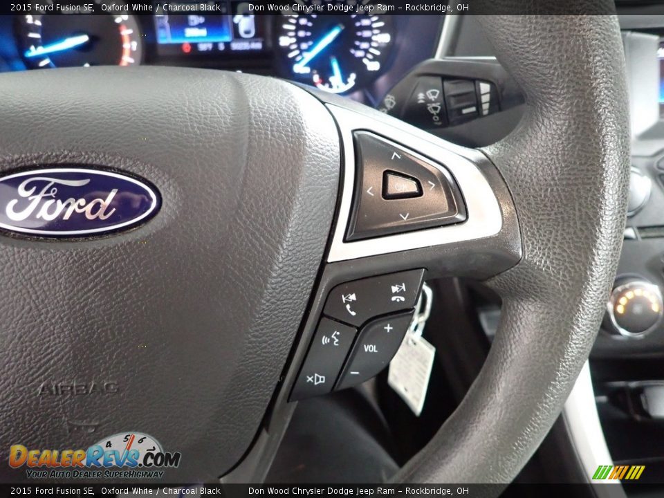 2015 Ford Fusion SE Oxford White / Charcoal Black Photo #16