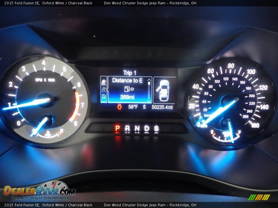 2015 Ford Fusion SE Oxford White / Charcoal Black Photo #17