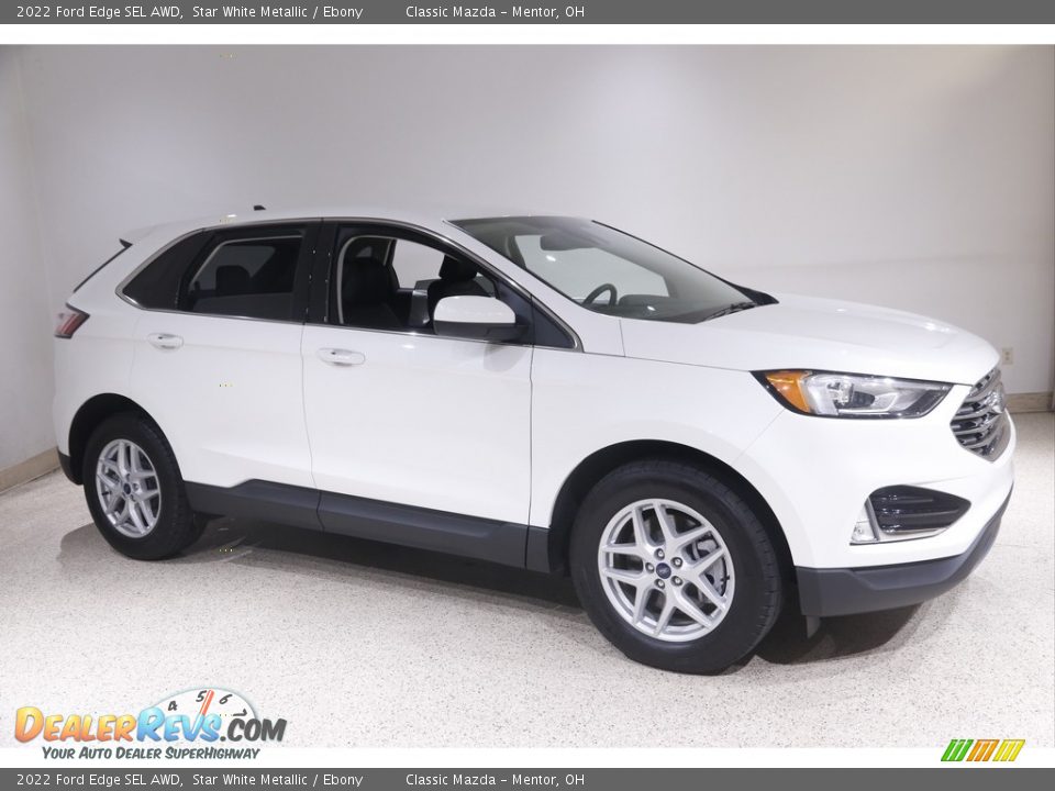 2022 Ford Edge SEL AWD Star White Metallic / Ebony Photo #1