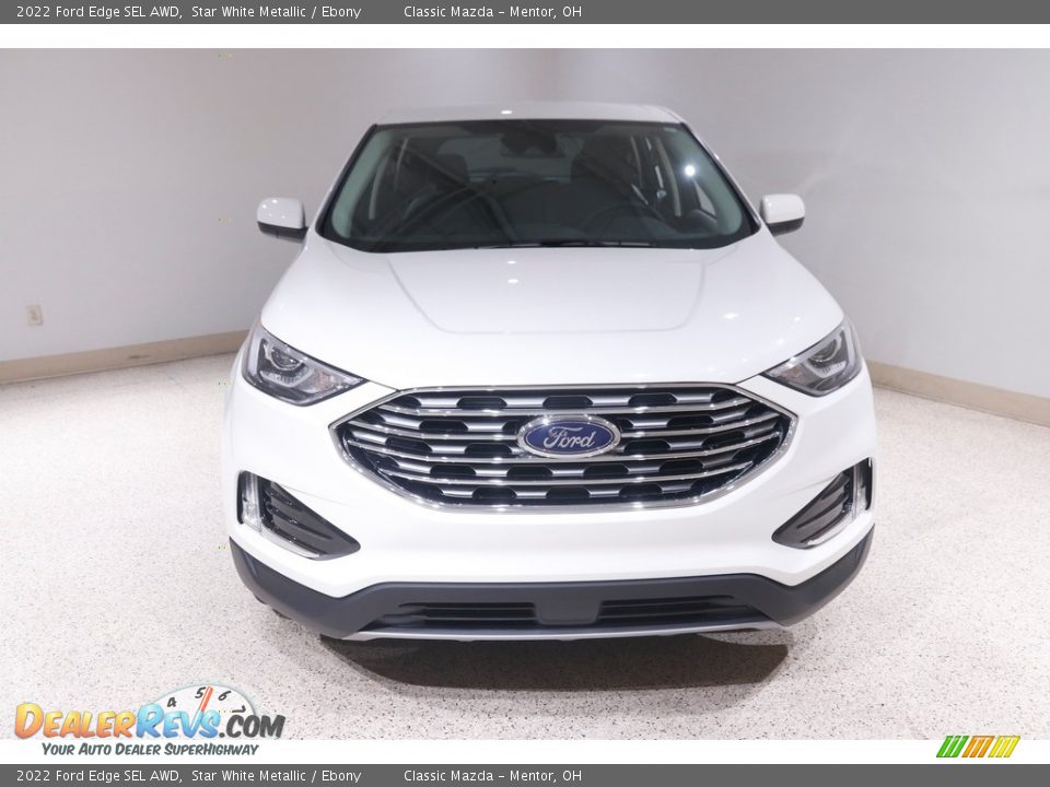 2022 Ford Edge SEL AWD Star White Metallic / Ebony Photo #2