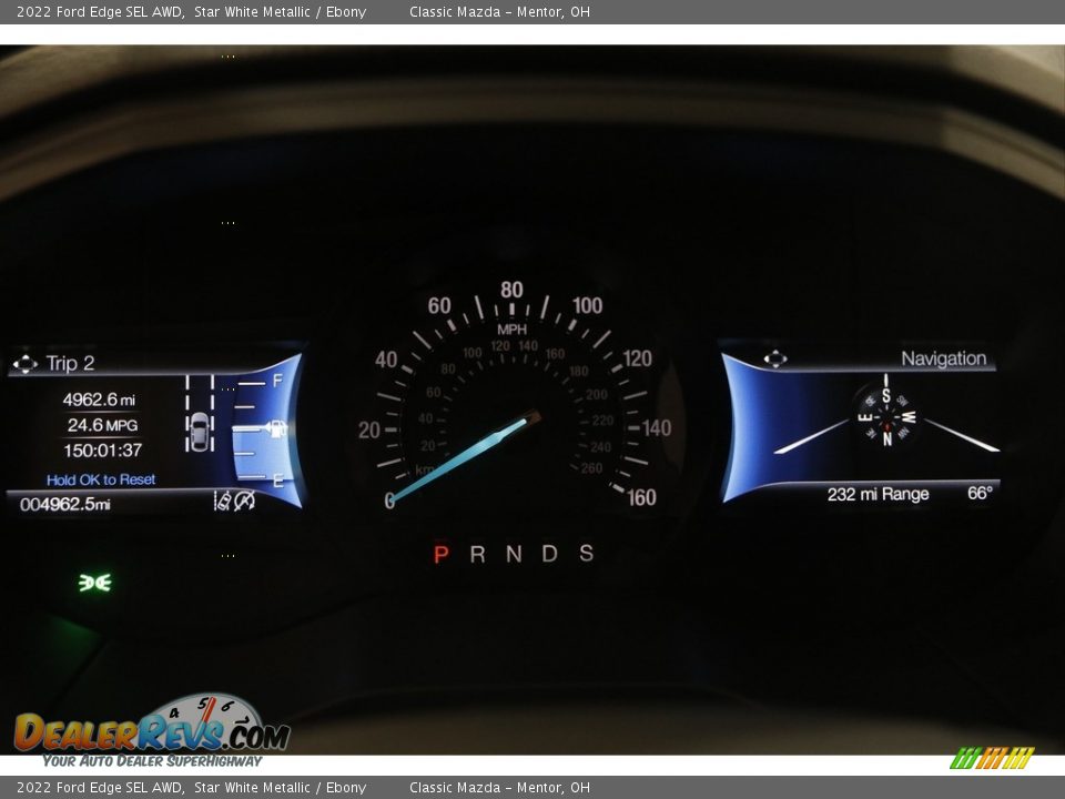 2022 Ford Edge SEL AWD Star White Metallic / Ebony Photo #9