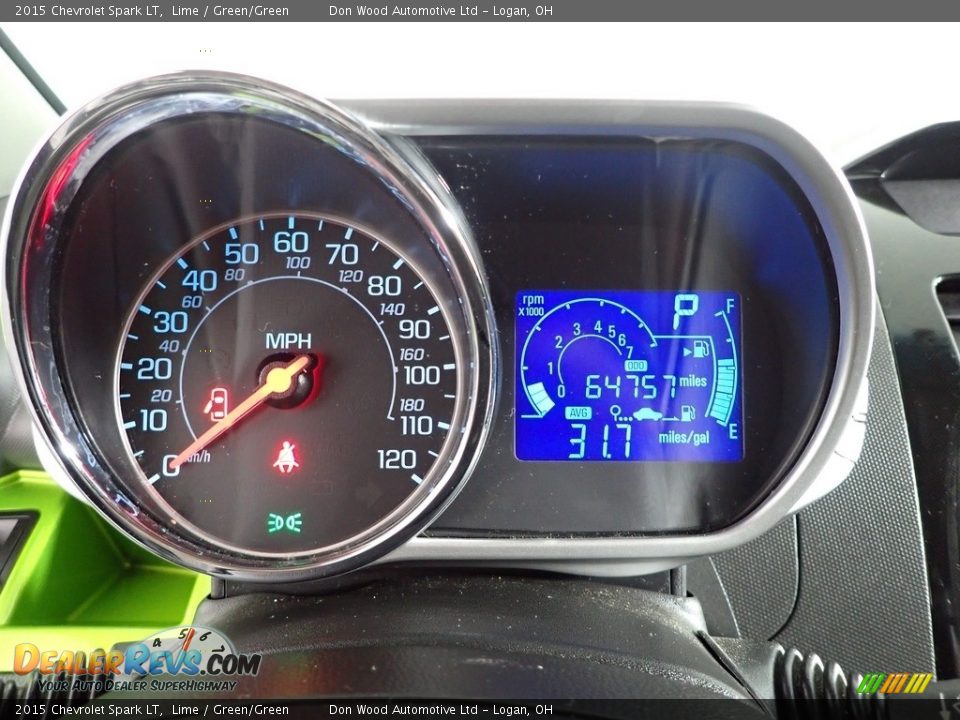 2015 Chevrolet Spark LT Lime / Green/Green Photo #16