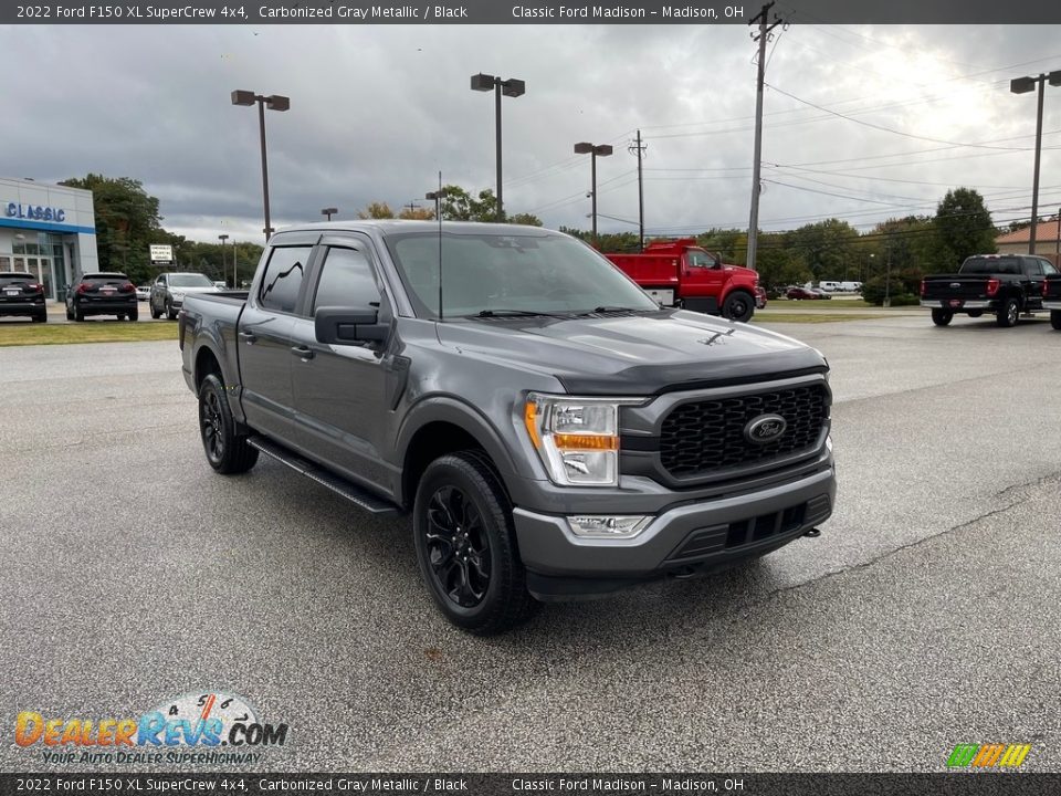 2022 Ford F150 XL SuperCrew 4x4 Carbonized Gray Metallic / Black Photo #2