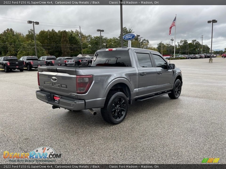 2022 Ford F150 XL SuperCrew 4x4 Carbonized Gray Metallic / Black Photo #4