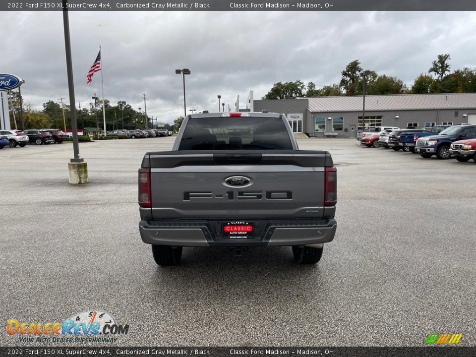 2022 Ford F150 XL SuperCrew 4x4 Carbonized Gray Metallic / Black Photo #6