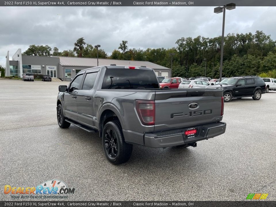 2022 Ford F150 XL SuperCrew 4x4 Carbonized Gray Metallic / Black Photo #7