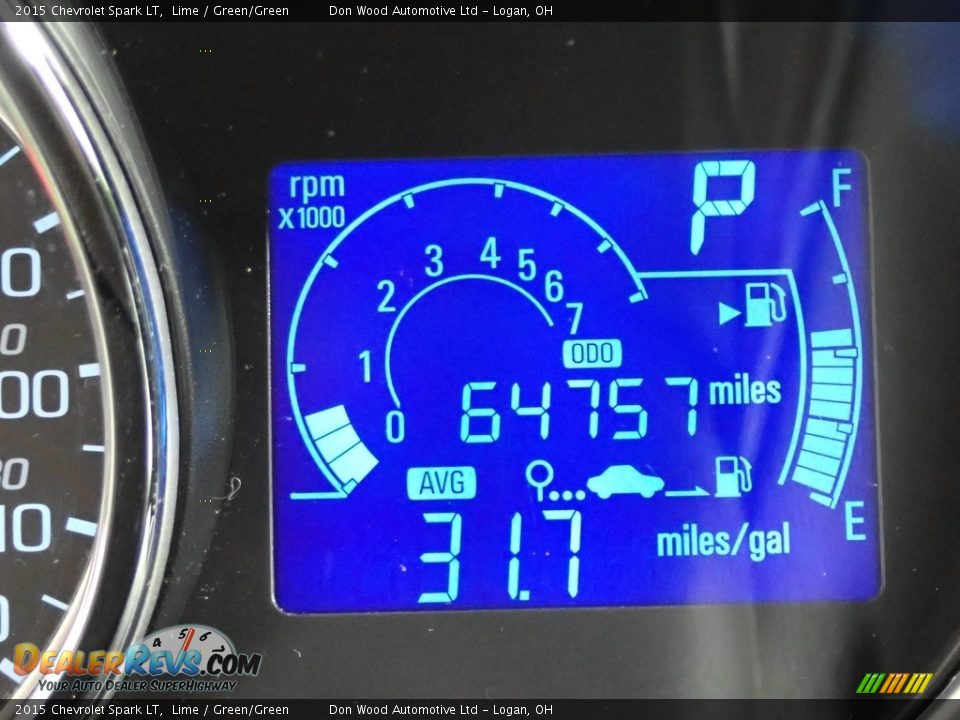 2015 Chevrolet Spark LT Lime / Green/Green Photo #28