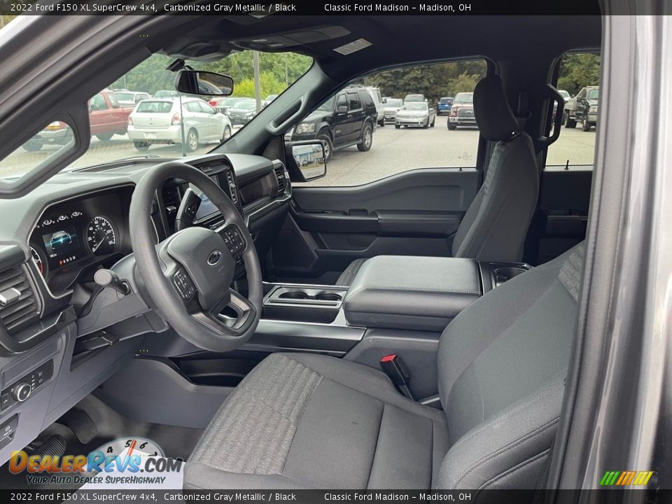 Black Interior - 2022 Ford F150 XL SuperCrew 4x4 Photo #10