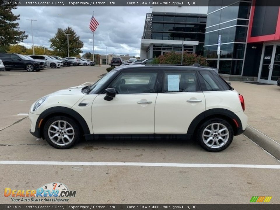 2020 Mini Hardtop Cooper 4 Door Pepper White / Carbon Black Photo #2