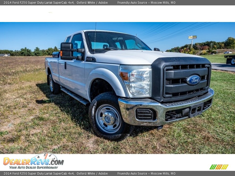 2014 Ford F250 Super Duty Lariat SuperCab 4x4 Oxford White / Adobe Photo #1