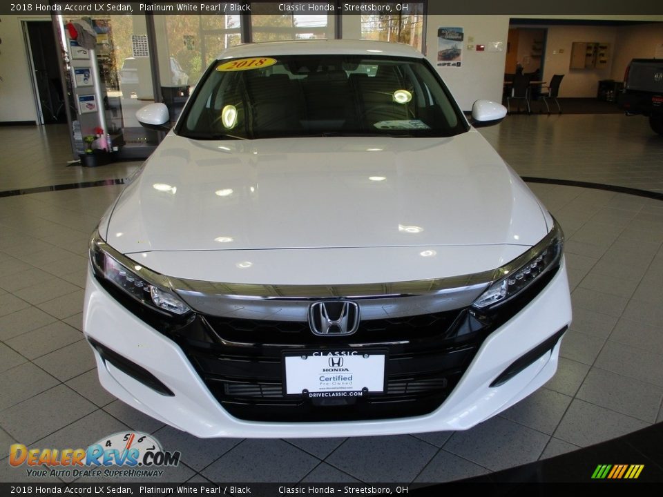 2018 Honda Accord LX Sedan Platinum White Pearl / Black Photo #2