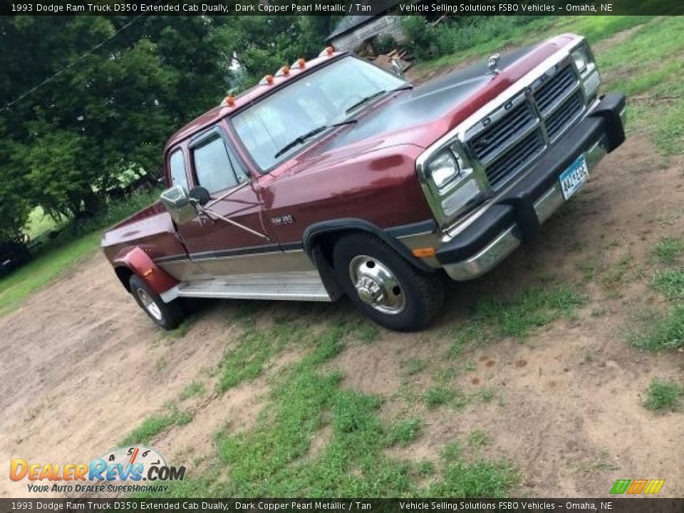 Dark Copper Pearl Metallic 1993 Dodge Ram Truck D350 Extended Cab Dually Photo #3