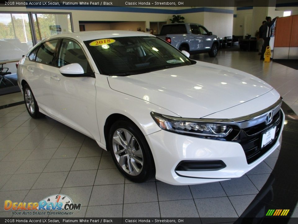 2018 Honda Accord LX Sedan Platinum White Pearl / Black Photo #3