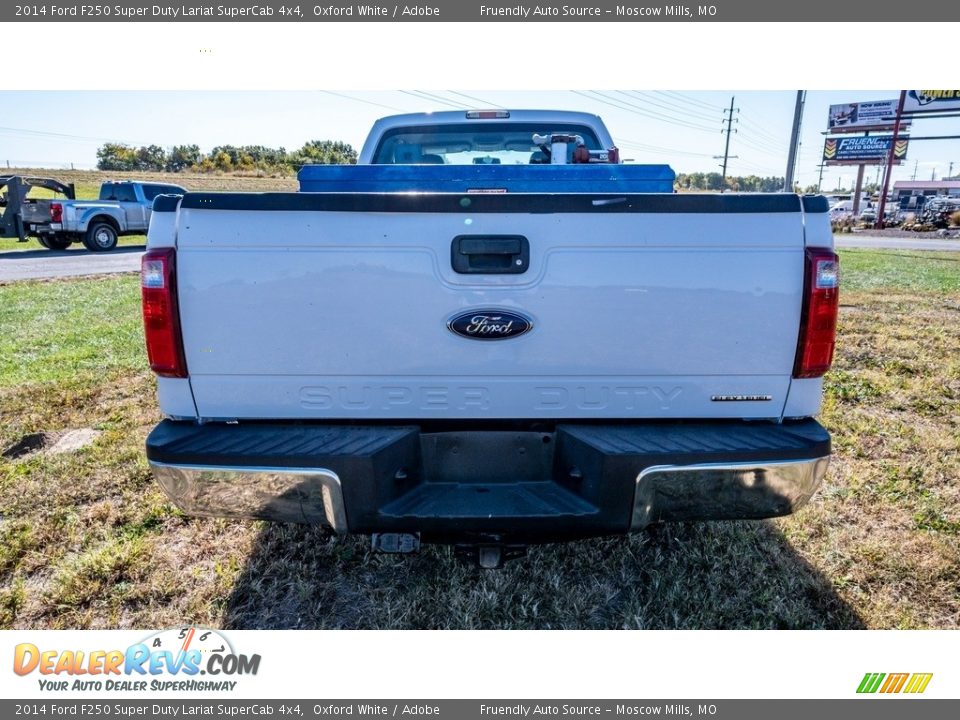 2014 Ford F250 Super Duty Lariat SuperCab 4x4 Oxford White / Adobe Photo #5