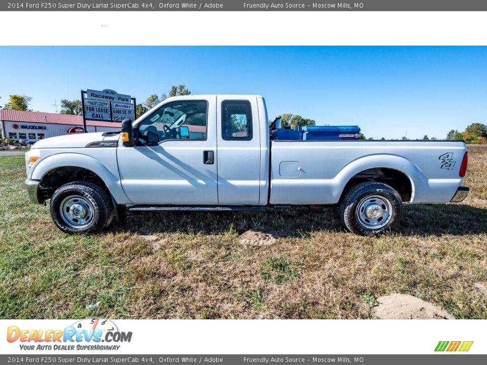 2014 Ford F250 Super Duty Lariat SuperCab 4x4 Oxford White / Adobe Photo #7