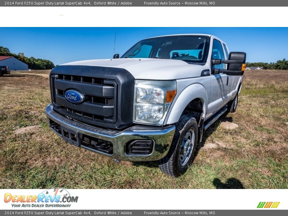 2014 Ford F250 Super Duty Lariat SuperCab 4x4 Oxford White / Adobe Photo #8