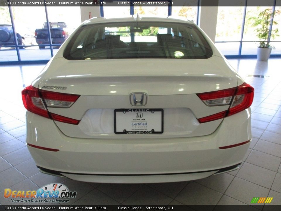 2018 Honda Accord LX Sedan Platinum White Pearl / Black Photo #8