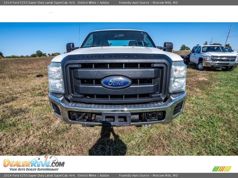 2014 Ford F250 Super Duty Lariat SuperCab 4x4 Oxford White / Adobe Photo #9