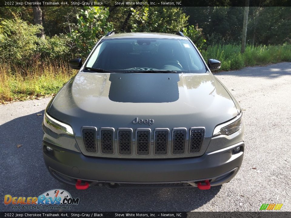 2022 Jeep Cherokee Trailhawk 4x4 Sting-Gray / Black Photo #3