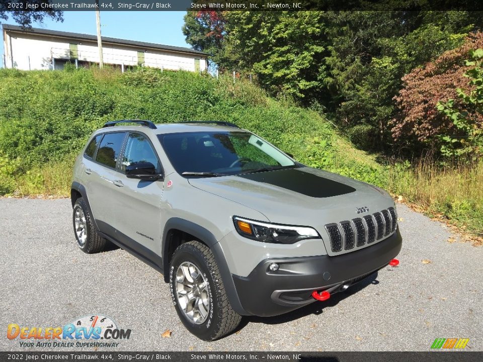 2022 Jeep Cherokee Trailhawk 4x4 Sting-Gray / Black Photo #4