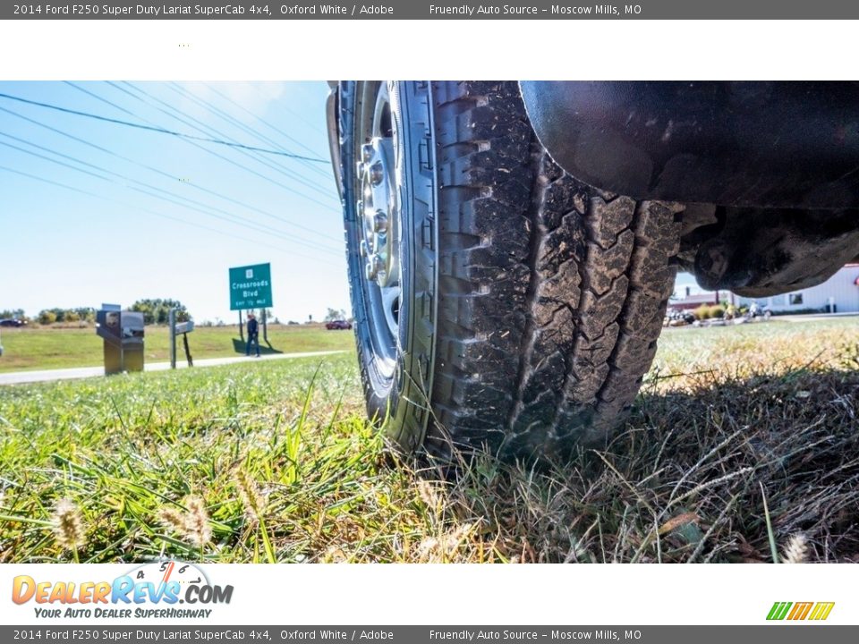 2014 Ford F250 Super Duty Lariat SuperCab 4x4 Oxford White / Adobe Photo #15