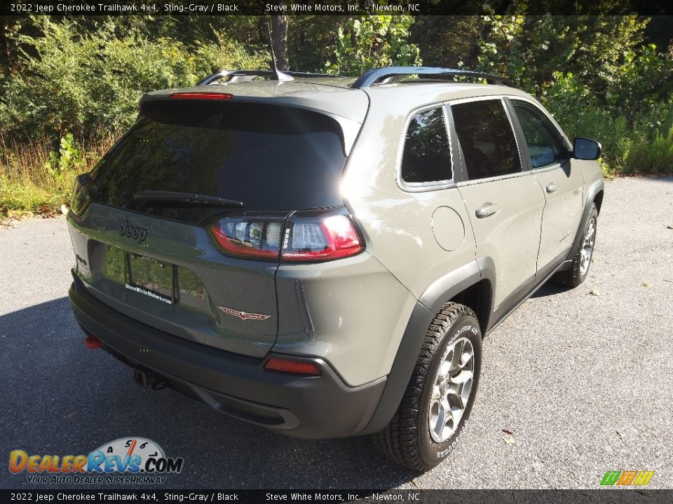 2022 Jeep Cherokee Trailhawk 4x4 Sting-Gray / Black Photo #6