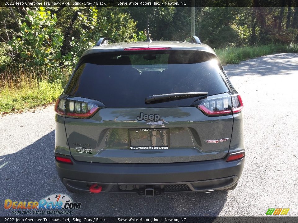 2022 Jeep Cherokee Trailhawk 4x4 Sting-Gray / Black Photo #7