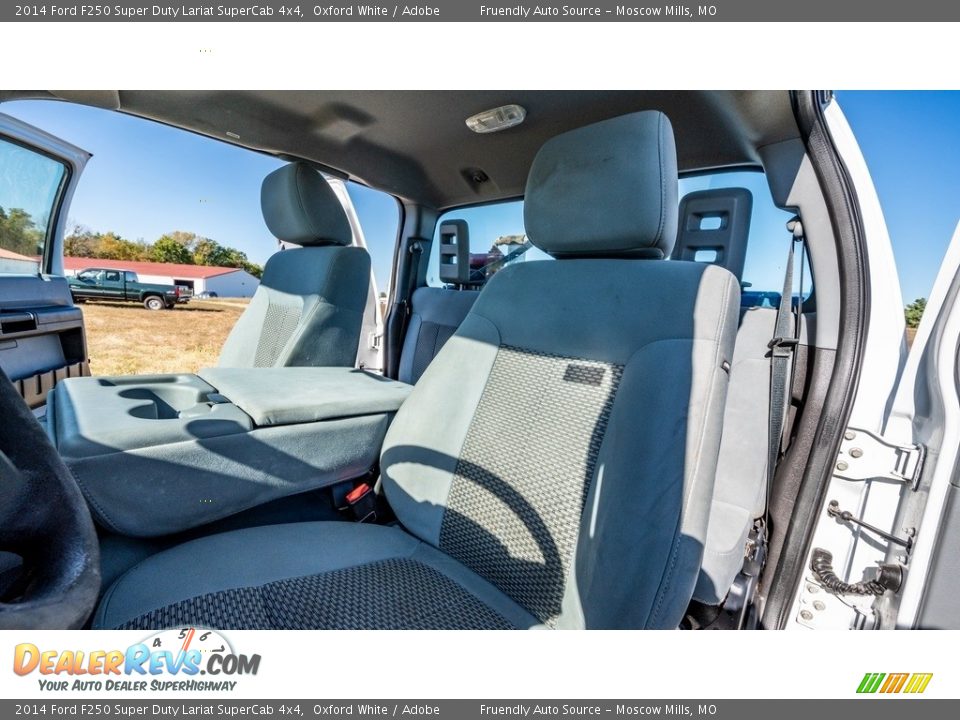 2014 Ford F250 Super Duty Lariat SuperCab 4x4 Oxford White / Adobe Photo #17