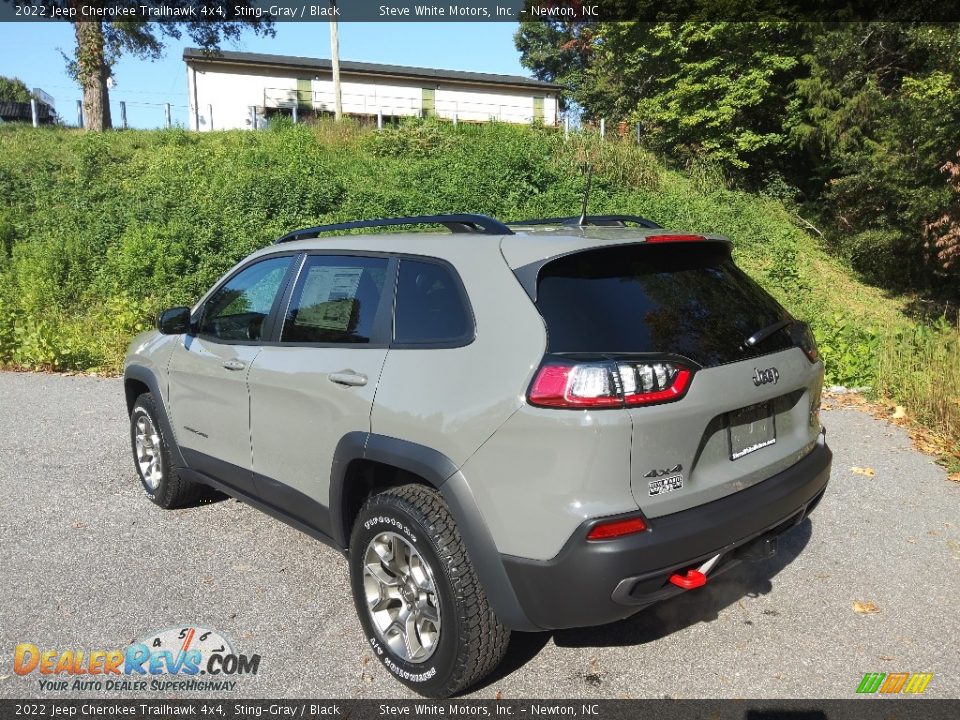 2022 Jeep Cherokee Trailhawk 4x4 Sting-Gray / Black Photo #8